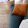 Royal Quilted Velvet Cushion by Onyx and Smoke