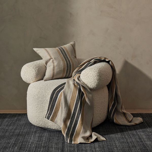 Franco Linen cushions Weave at Onyx & Smoke
