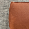 Rust corduroy colour ottoman