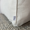 white corduroy ottoman