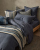 Weave Franco Linen Cushions and Throws  Onyx & Smoke