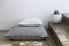 Mon Palmer Grey outdoor exterior cushion pouf ottoman onyx and smoke