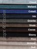Perfection Velvet Cushions French seem finish onyx and smoke 