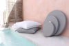 outdoor exterior cushions pouf ottomans onyx and smoke