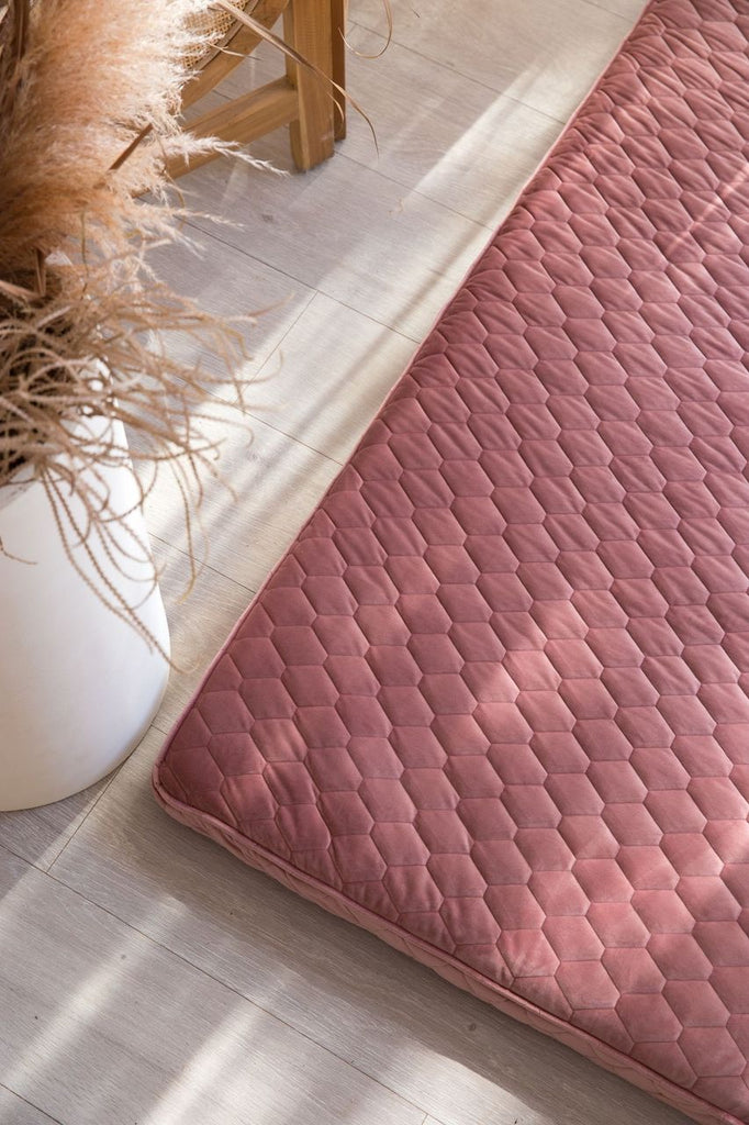 Royal Quilted Velvet Laysleepplay Mini Mattress 12 Colours play mat onyx and smoke 