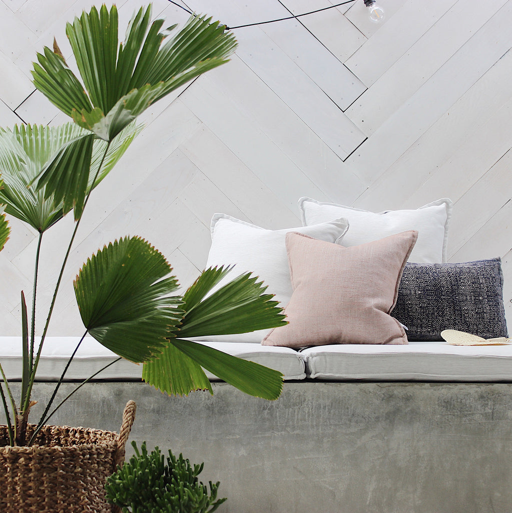 outdoor exterior cushions pouf ottomans onyx and smoke