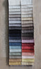 100% Linen Box Floor Seating Ottoman pouf onyx and smoke 
